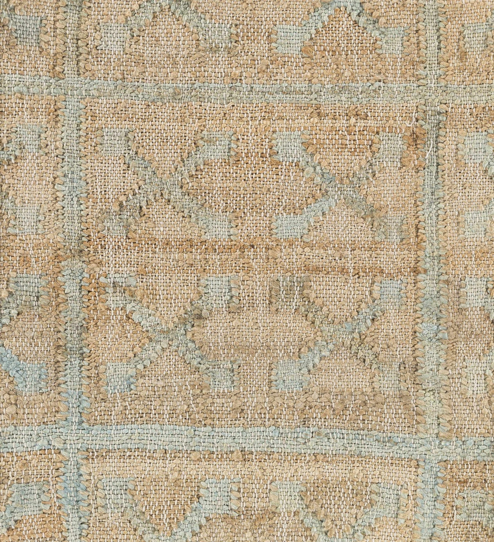 Rice Dusty Sage Contemporary Tan Jute Rug - The Rug Decor