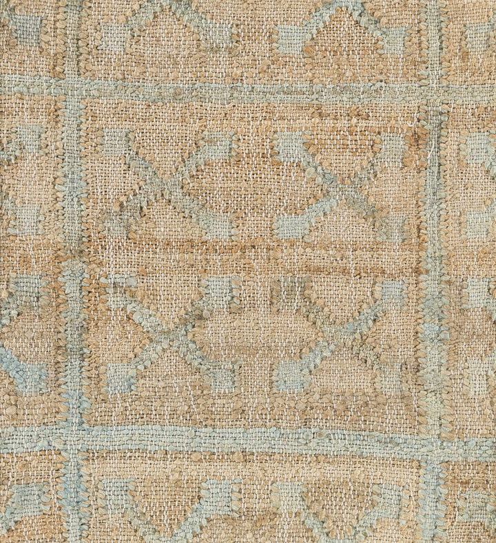 Rice Dusty Sage Contemporary Tan Jute Rug - The Rug Decor