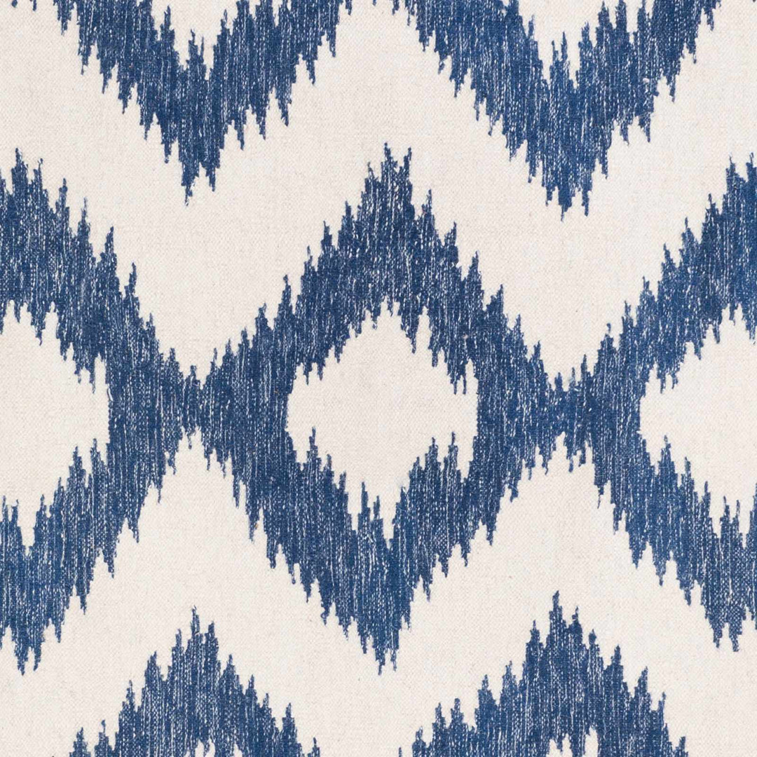 Richton Contemporary Blue And White Hand Woven Wool Rug