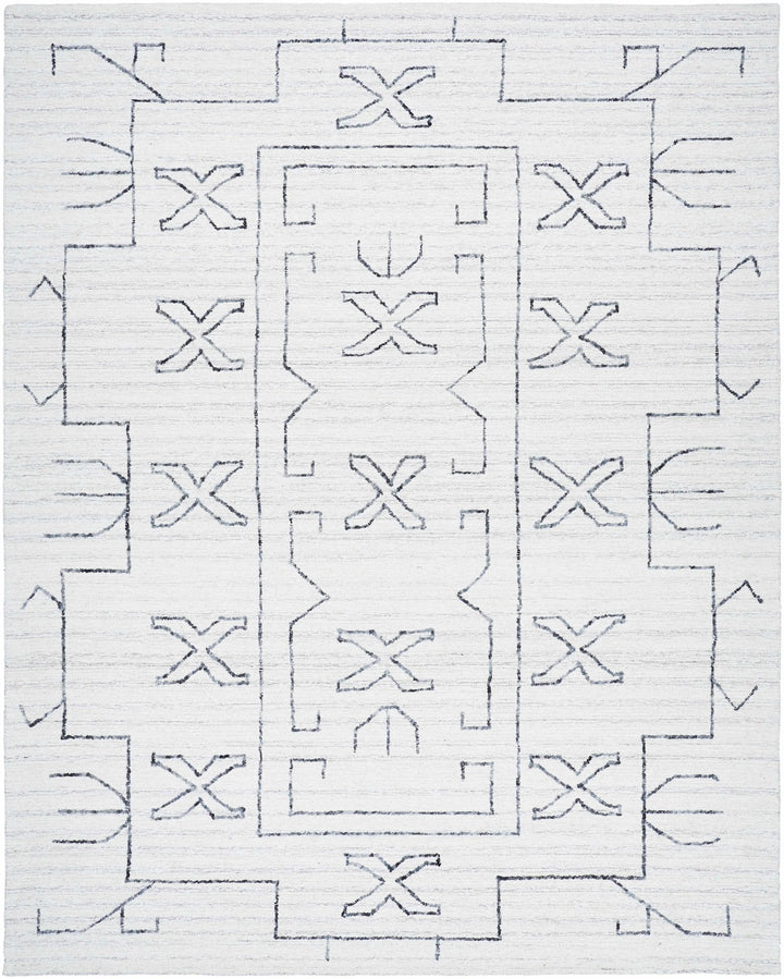 Rider Ivory Contemporary Style Hand Tufted Wool Area Rug - The Rug Decor