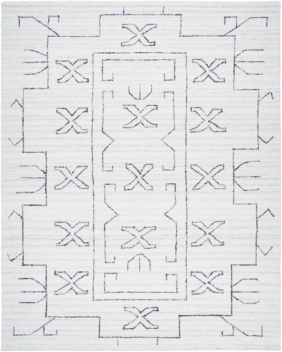 Rider Ivory Contemporary Style Hand Tufted Wool Area Rug - The Rug Decor
