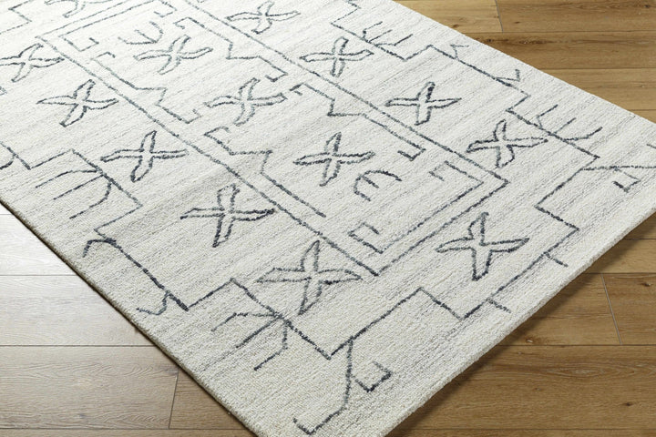 Rider Ivory Contemporary Style Hand Tufted Wool Area Rug - The Rug Decor