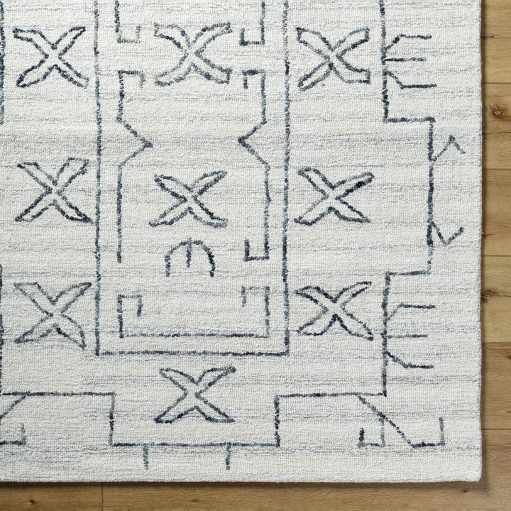 Rider Ivory Contemporary Style Hand Tufted Wool Area Rug - The Rug Decor