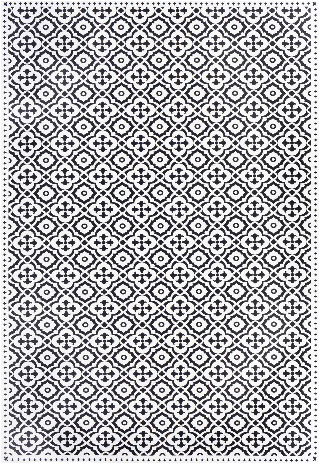 Ridleyton Modern Geometrical Design Black And White Area Rug