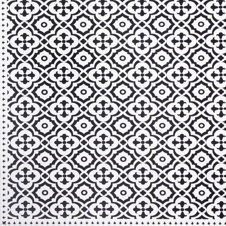 Ridleyton Modern Geometrical Design Black And White Area Rug