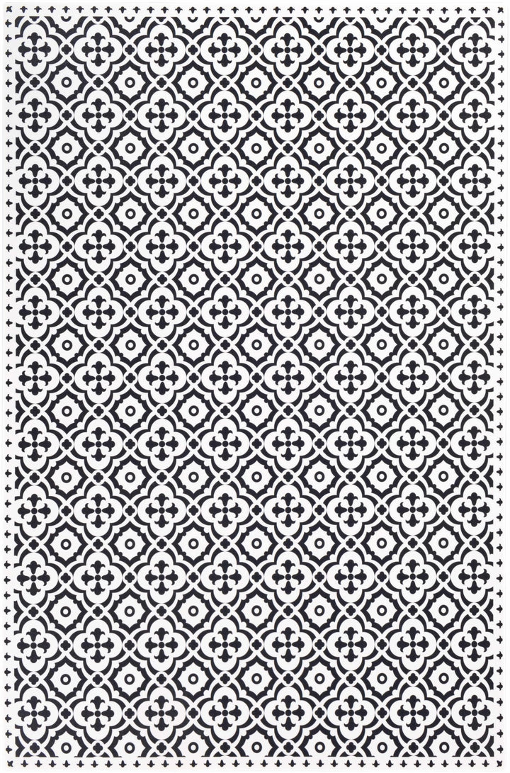 Ridleyton Modern Geometrical Design Black And White Area Rug - The Rug Decor