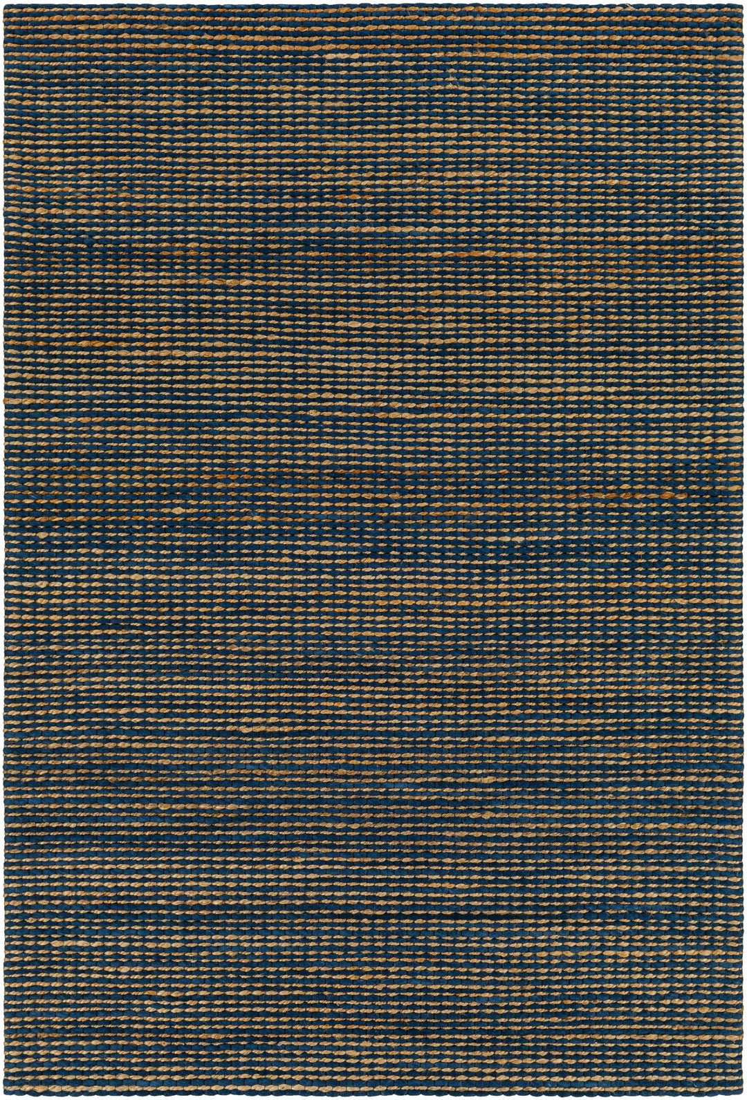Riki Contemporary Blue And Beige Jute and Wool Rug - The Rug Decor