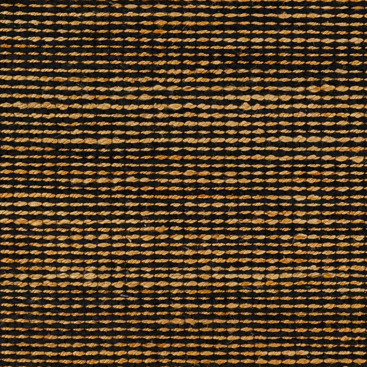 Riki Contemporary Style Black And Tan Wool and Jute Rug - The Rug Decor