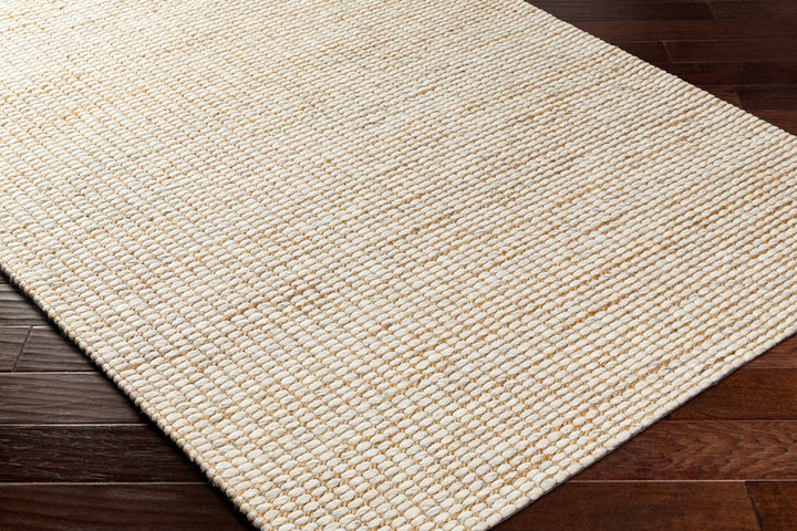 Riki Contemporary Tan And Beige Jute and Wool Rug - The Rug Decor