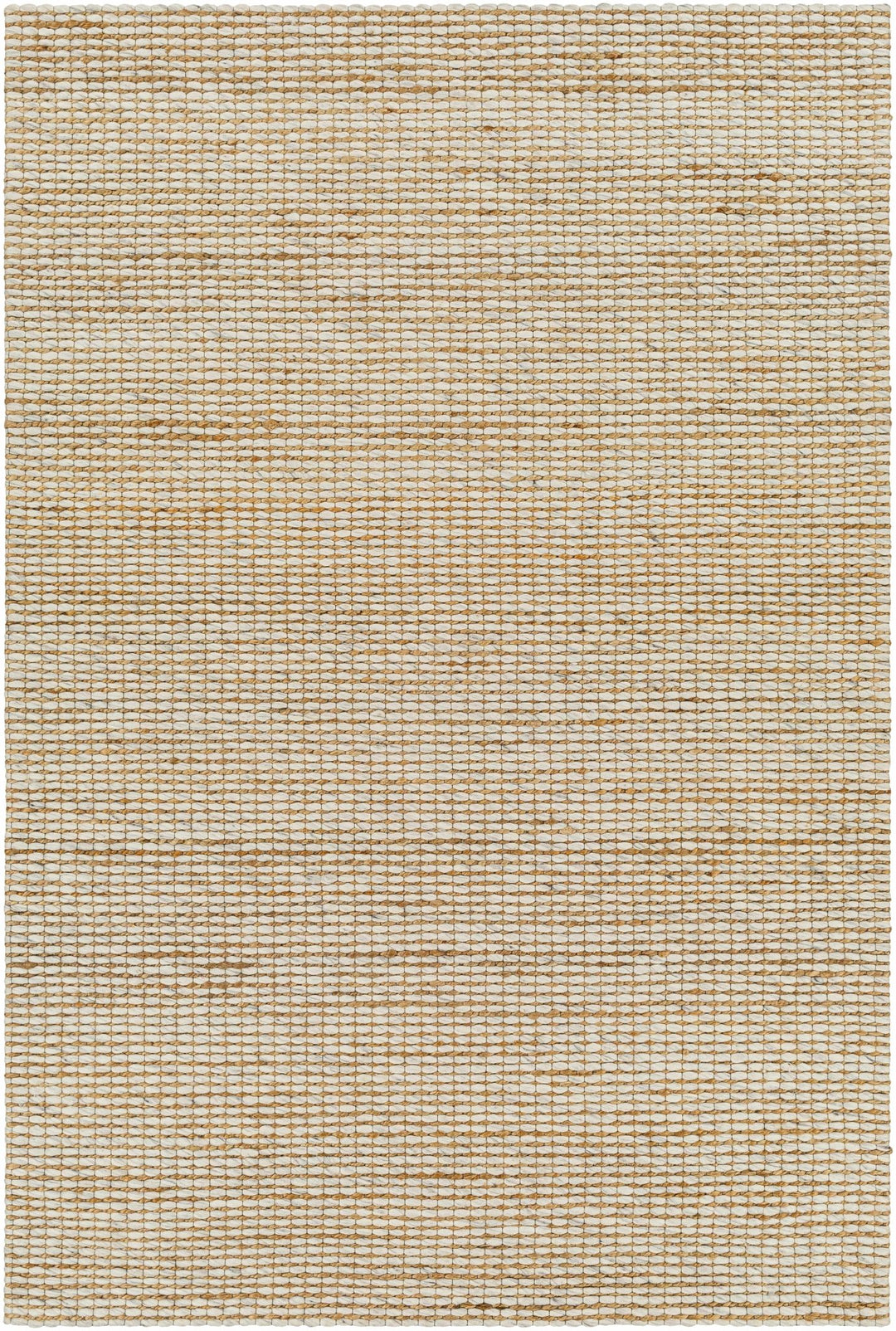 Riki Contemporary Tan And Beige Jute and Wool Rug - The Rug Decor