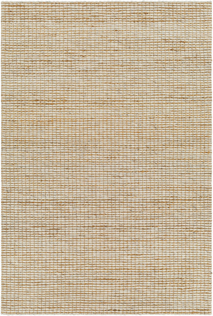 Riki Contemporary Tan And Beige Jute and Wool Rug - The Rug Decor