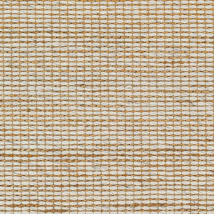 Riki Contemporary Tan And Beige Jute and Wool Rug - The Rug Decor