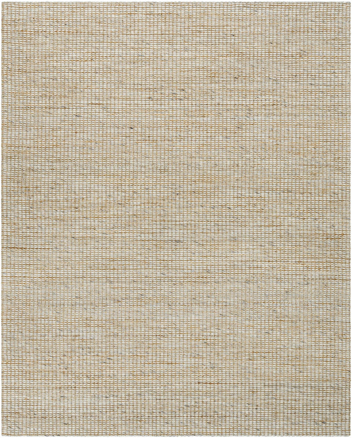 Riki Contemporary Tan And Beige Jute and Wool Rug - The Rug Decor
