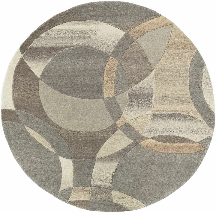 Rillton Contemporary Gray And Tan Wool Rug - The Rug Decor