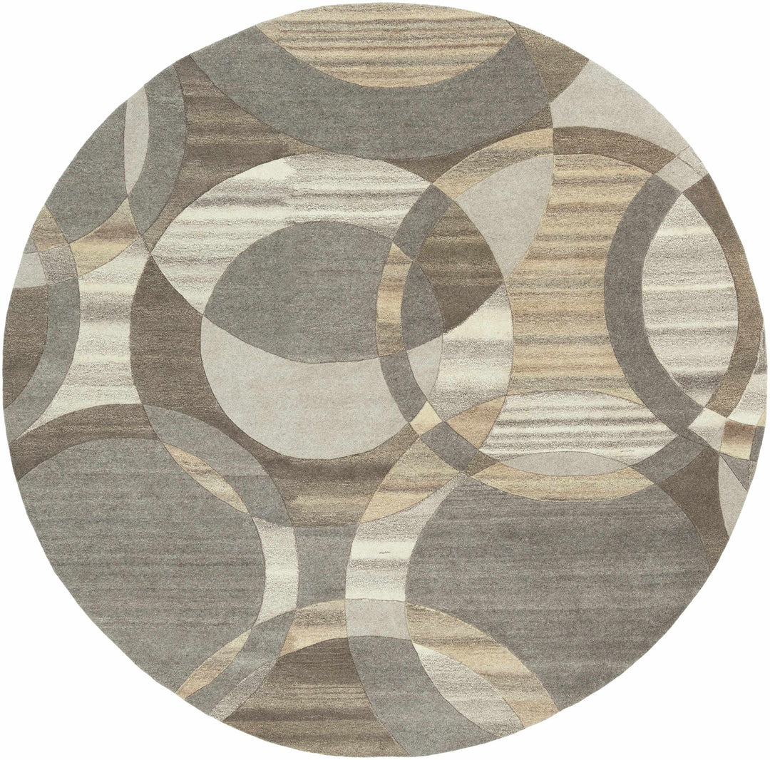 Rillton Contemporary Gray And Tan Wool Rug - The Rug Decor