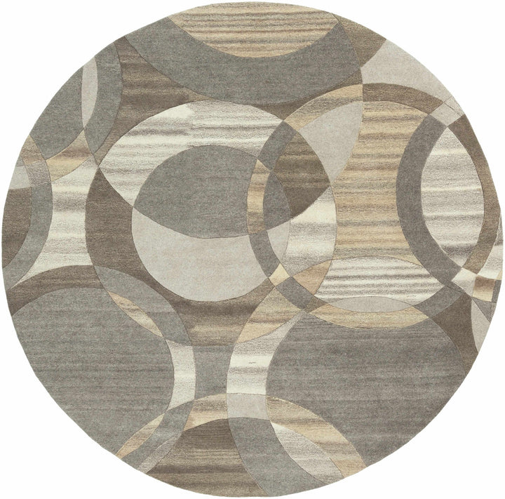 Rillton Contemporary Gray And Tan Wool Rug - The Rug Decor