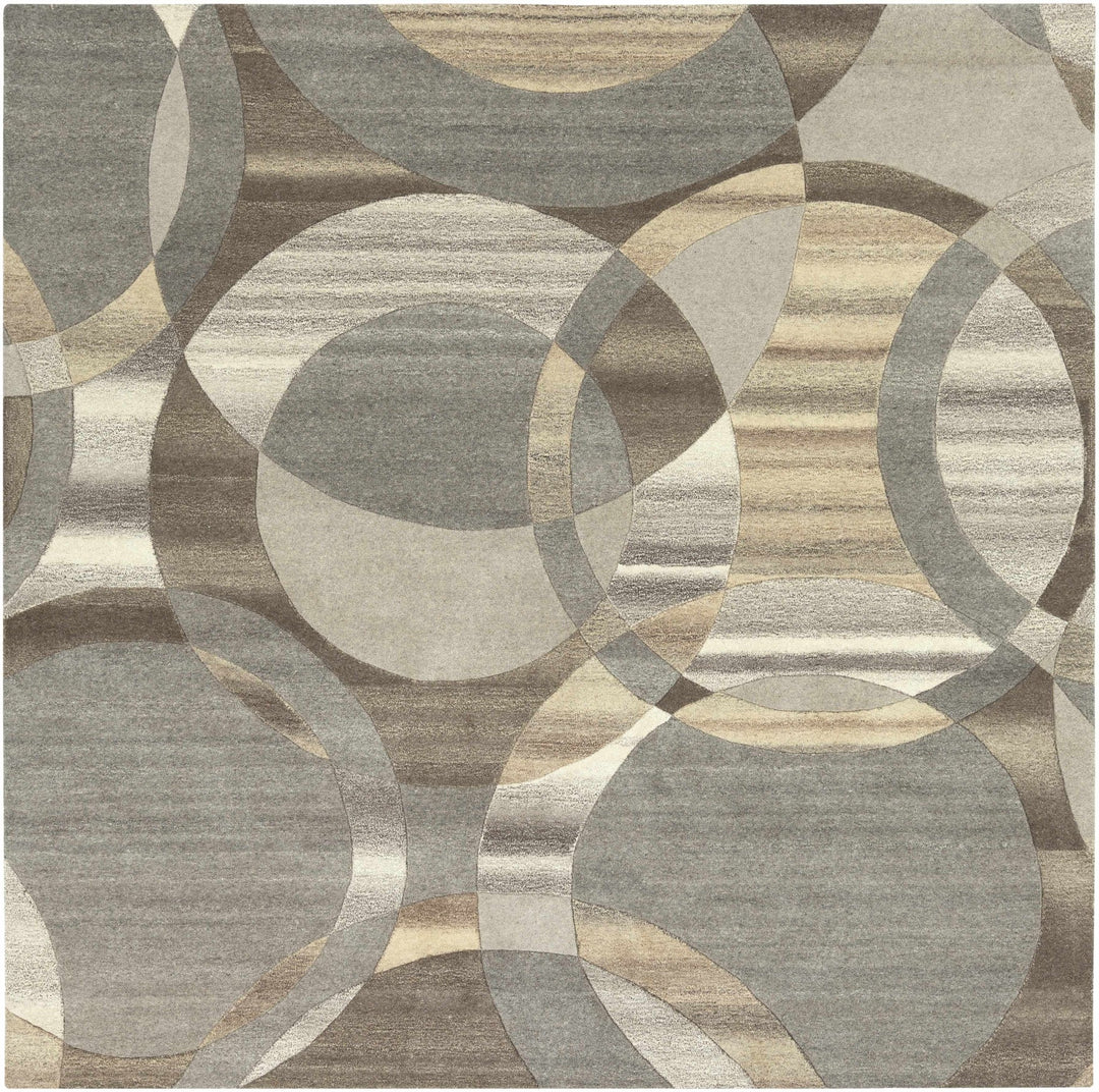 Rillton Contemporary Gray And Tan Wool Rug - The Rug Decor