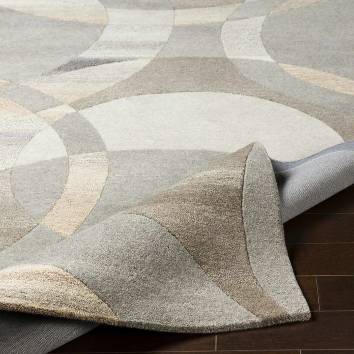 Rillton Contemporary Gray And Tan Wool Rug - The Rug Decor