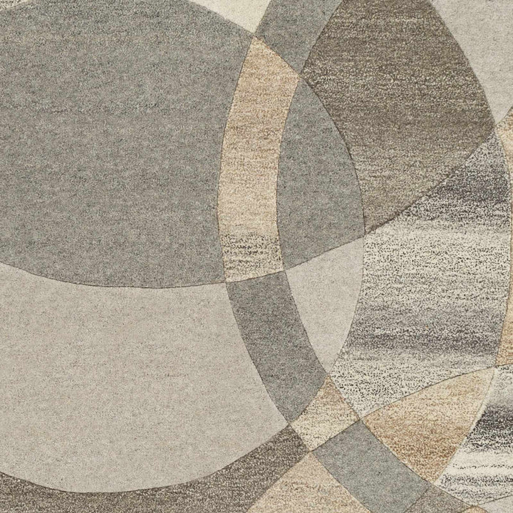 Rillton Contemporary Gray And Tan Wool Rug - The Rug Decor