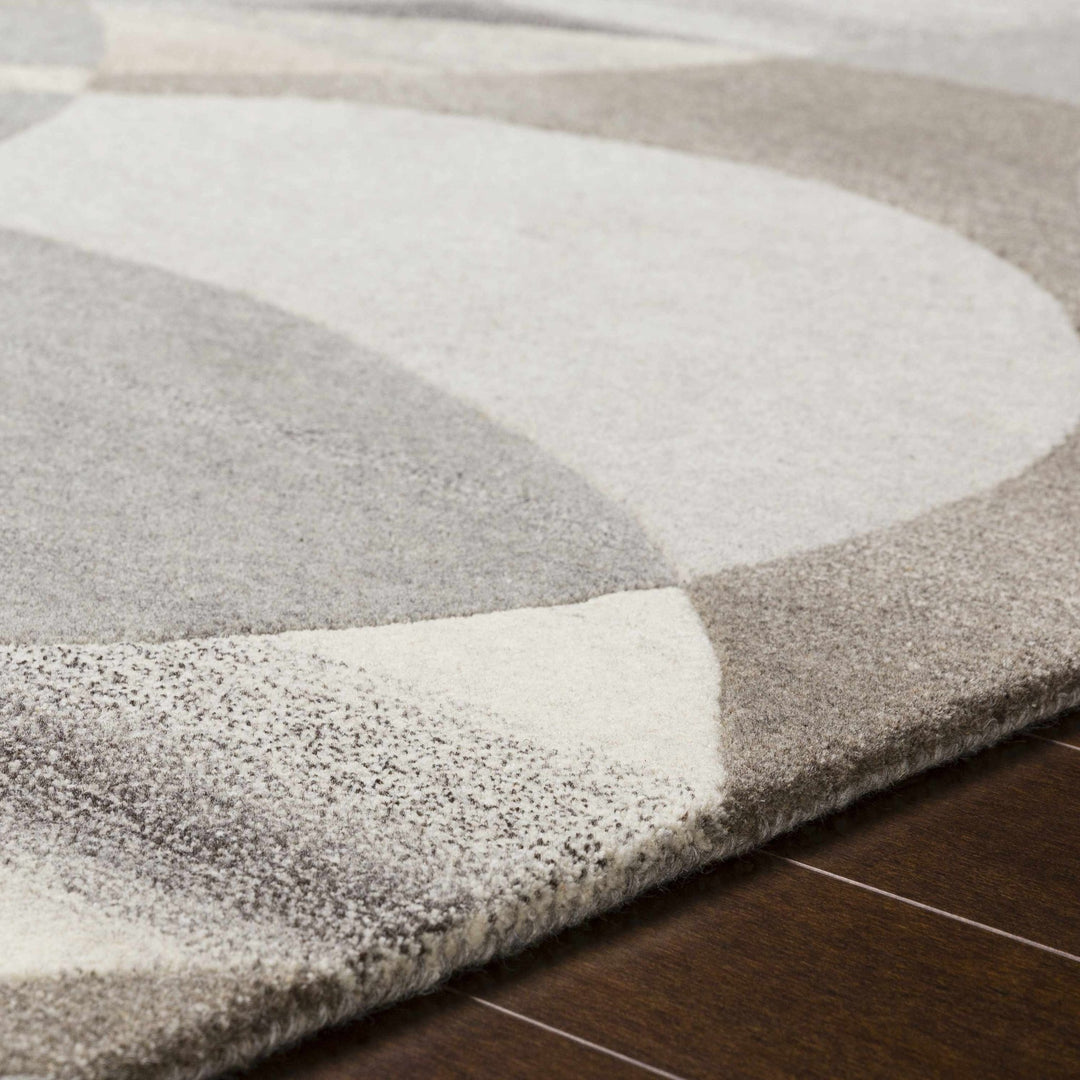 Rillton Contemporary Gray And Tan Wool Rug - The Rug Decor