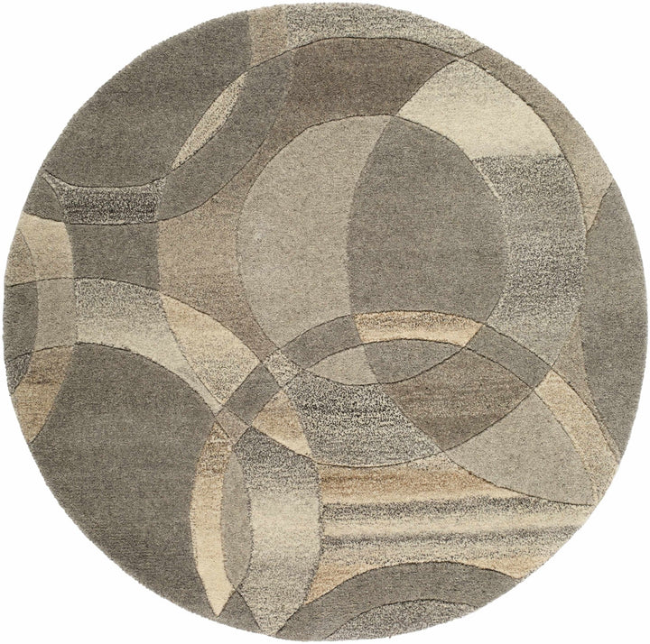 Rillton Contemporary Gray And Tan Wool Rug - The Rug Decor