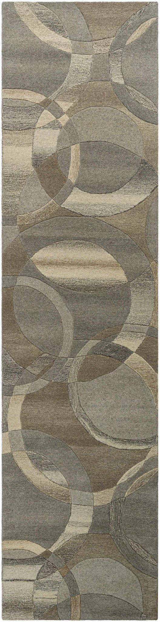 Rillton Contemporary Gray And Tan Wool Rug - The Rug Decor
