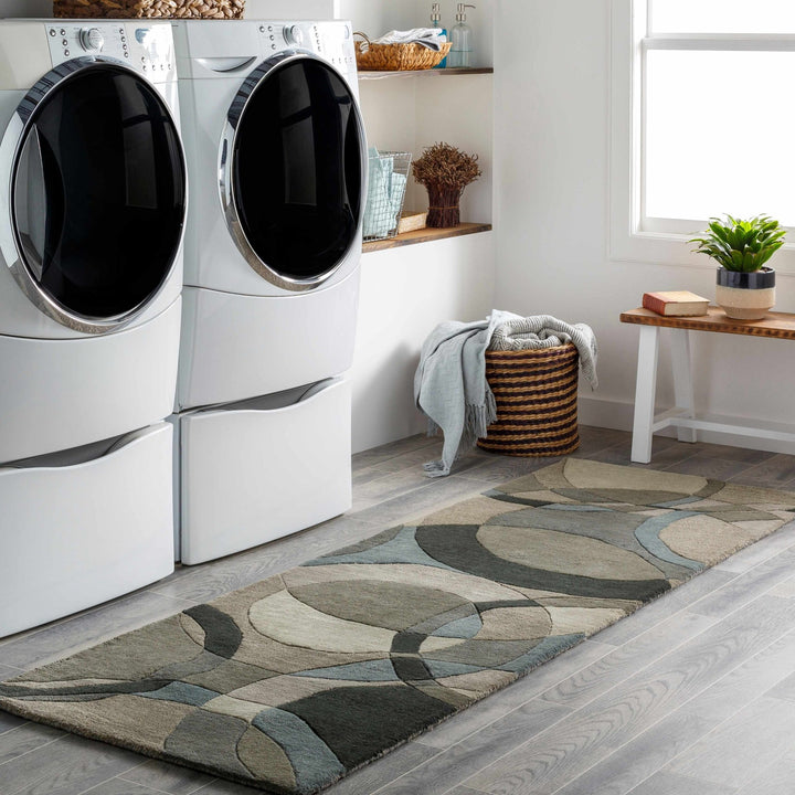 Rilton Modern Style Gray Hand Tufted Wool Washable Area Rug - The Rug Decor