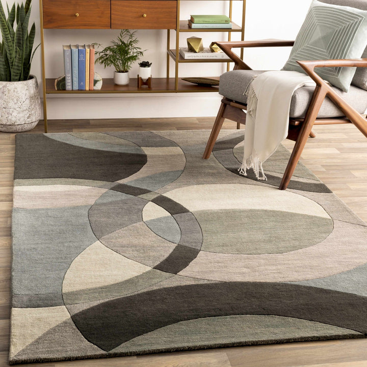 Rilton Modern Style Gray Hand Tufted Wool Washable Area Rug - The Rug Decor
