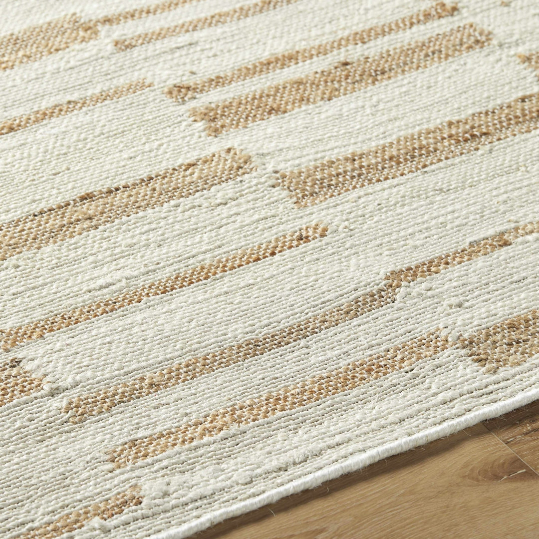Rimbo Cream Modern Style Hand Woven Jute Rug - The Rug Decor