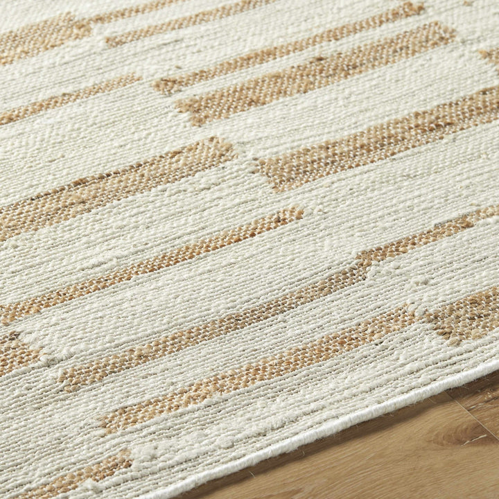 Rimbo Cream Modern Style Hand Woven Jute Rug - The Rug Decor