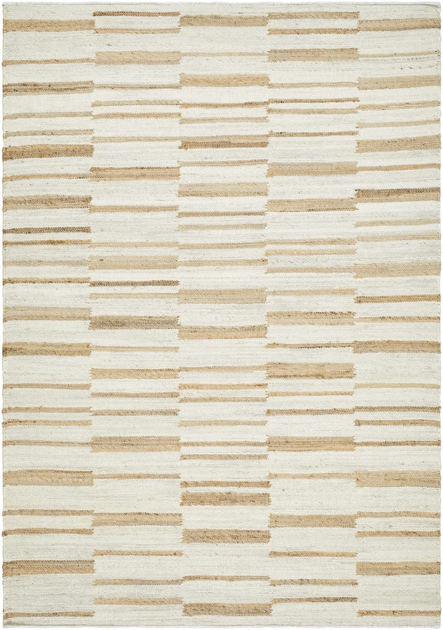 Rimbo Cream Modern Style Hand Woven Jute Rug - The Rug Decor