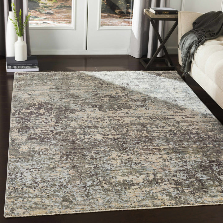 Riverhead Modern Abstract Design Gray And Charcoal Area Rug - The Rug Decor