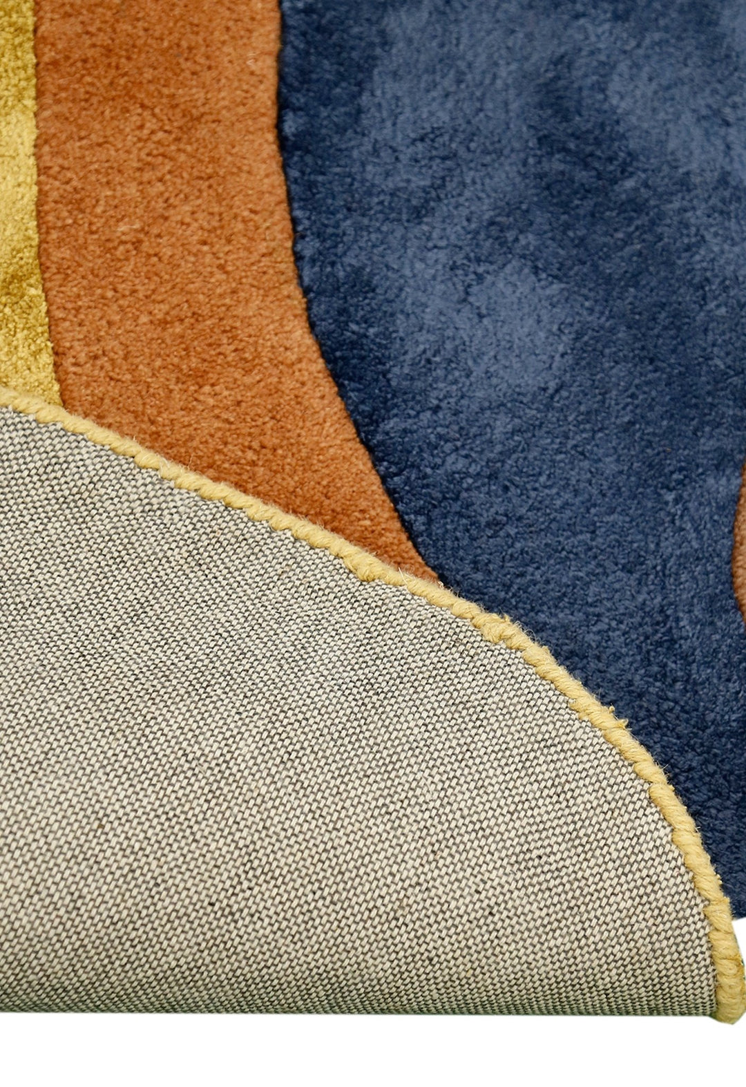 Riverstone Pattern Multicolor Hand Tufted 5x8 Wool Rug - The Rug Decor