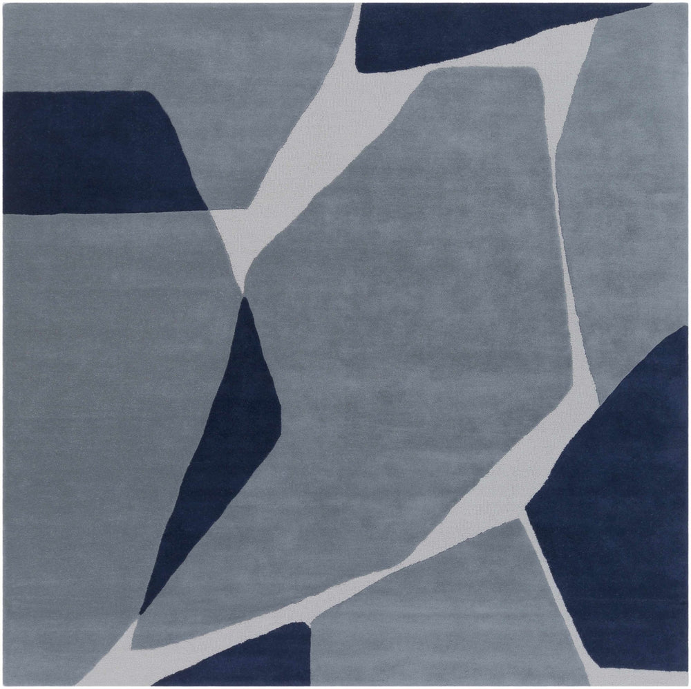 Robbins Contemporary Abstract Gray Hand Tufted Wool Area Rug - The Rug Decor