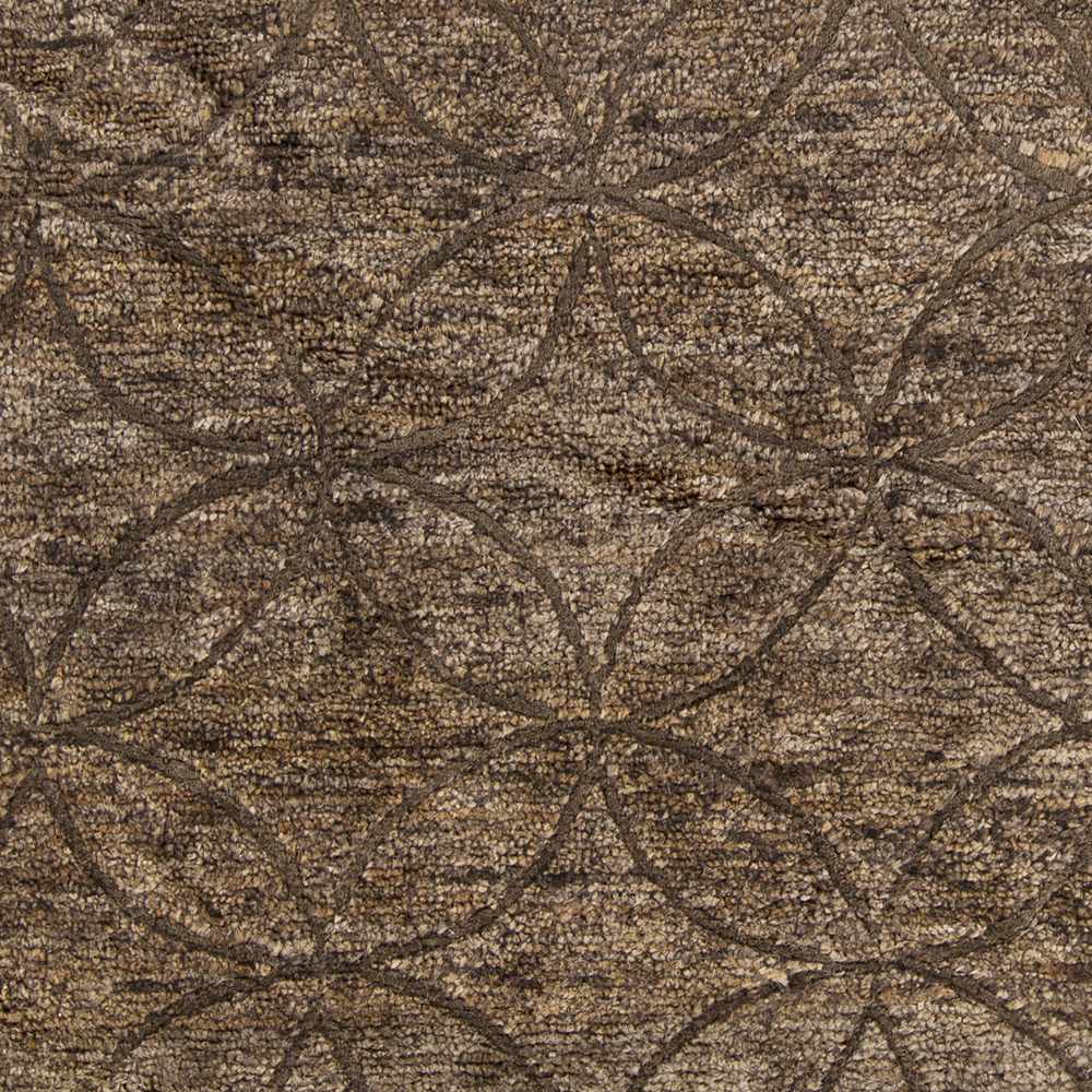 Roberts Modern Style Brown Hand Knotted Area Rug - The Rug Decor