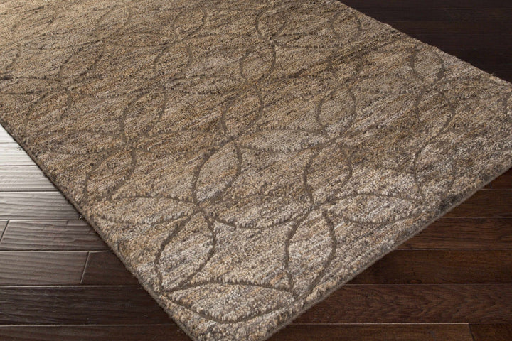 Roberts Modern Style Brown Hand Knotted Area Rug - The Rug Decor