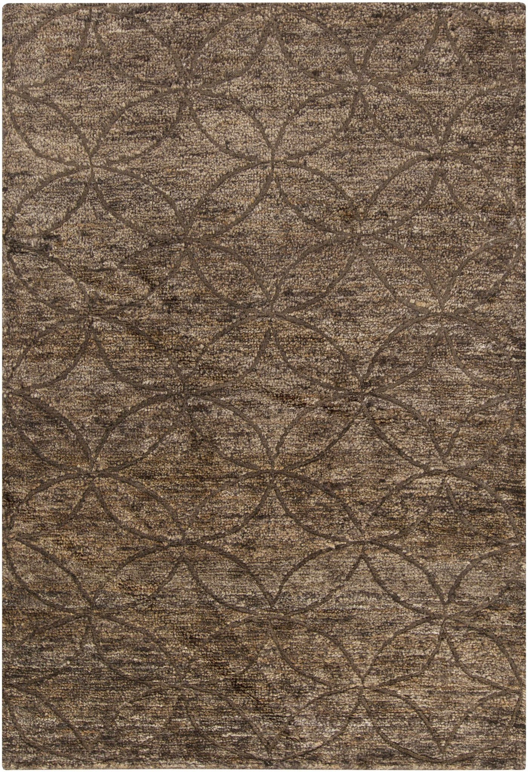 Roberts Modern Style Brown Hand Knotted Area Rug - The Rug Decor