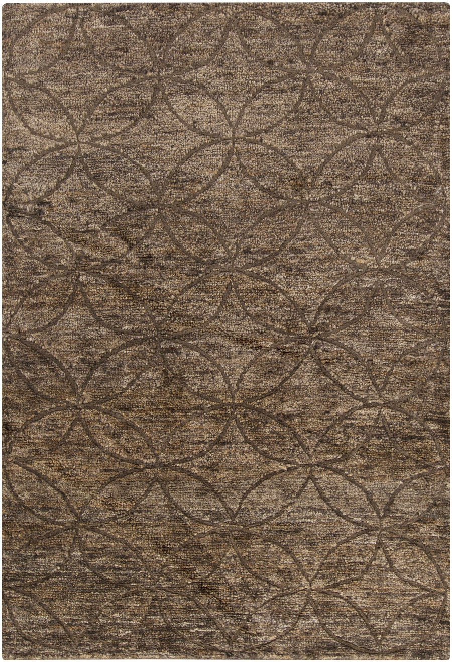 Roberts Modern Style Brown Hand Knotted Area Rug - The Rug Decor