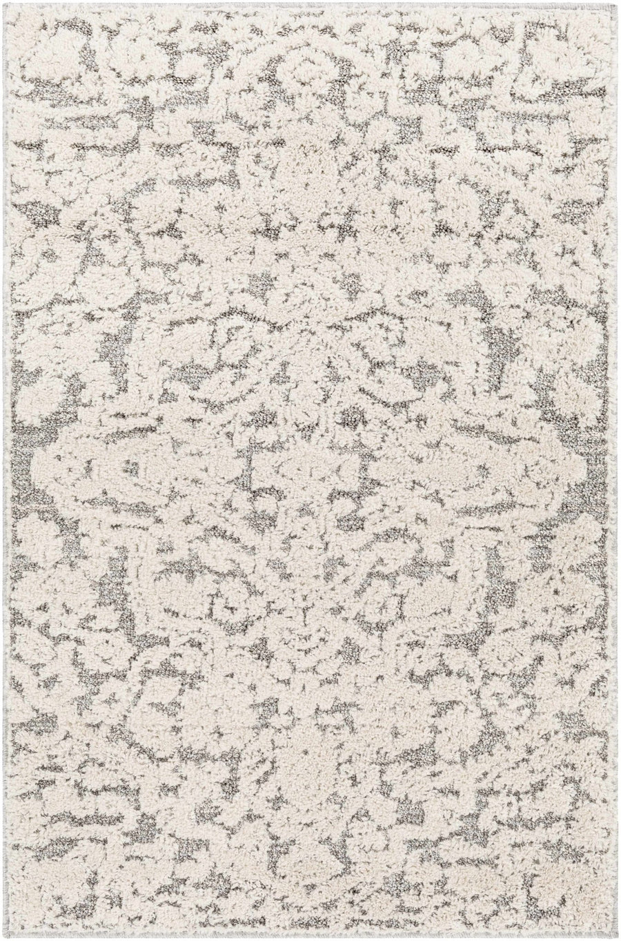 Rockeagle Ivory And Gray Modern Abstract Design Area Rug - The Rug Decor