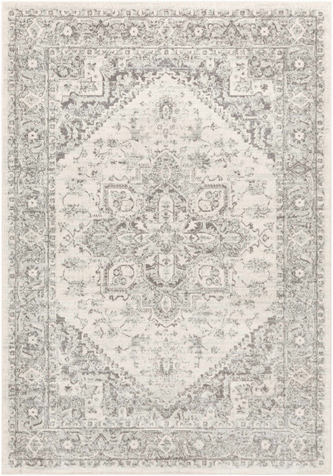 Rockfall Traditional Style Beige And Gray Area Rug - The Rug Decor