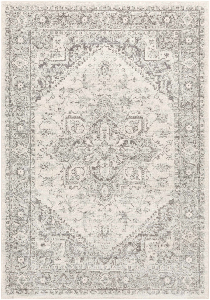 Rockfall Traditional Style Beige And Gray Area Rug - The Rug Decor
