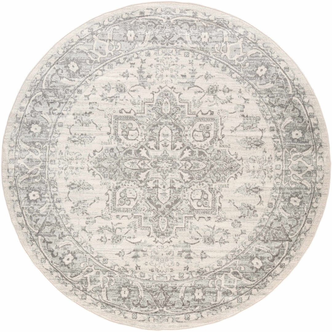 Rockfall Traditional Style Beige And Gray Area Rug - The Rug Decor