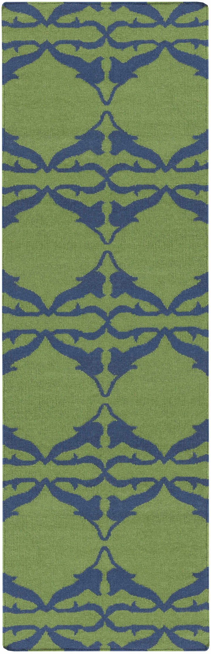 Rodney Contemporary Style Green Hand Woven Area Rug