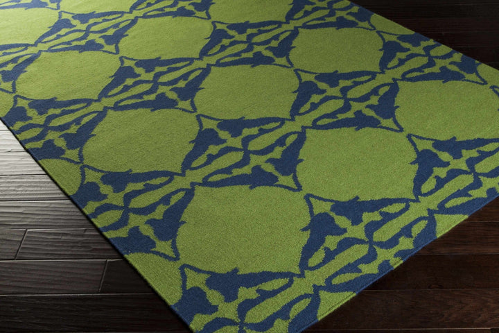 Rodney Contemporary Style Green Hand Woven Area Rug - The Rug Decor