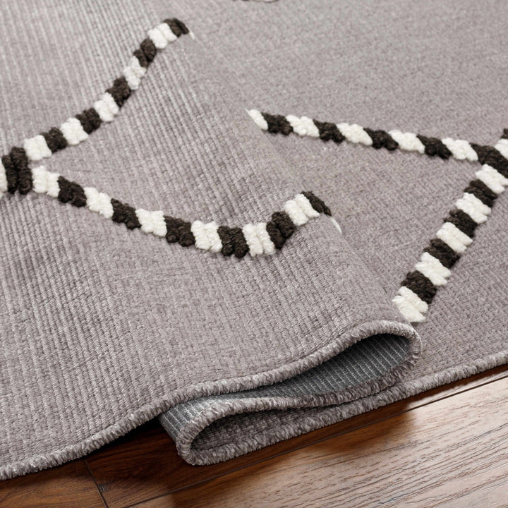 Rolf Contemporary Geometrical Gray And Black Rug - The Rug Decor