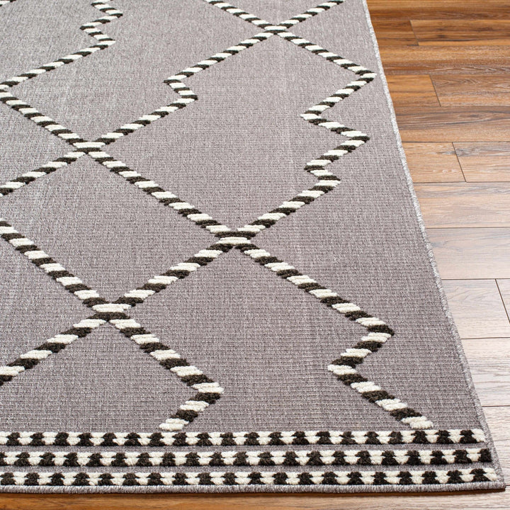 Rolf Contemporary Geometrical Gray And Black Rug - The Rug Decor