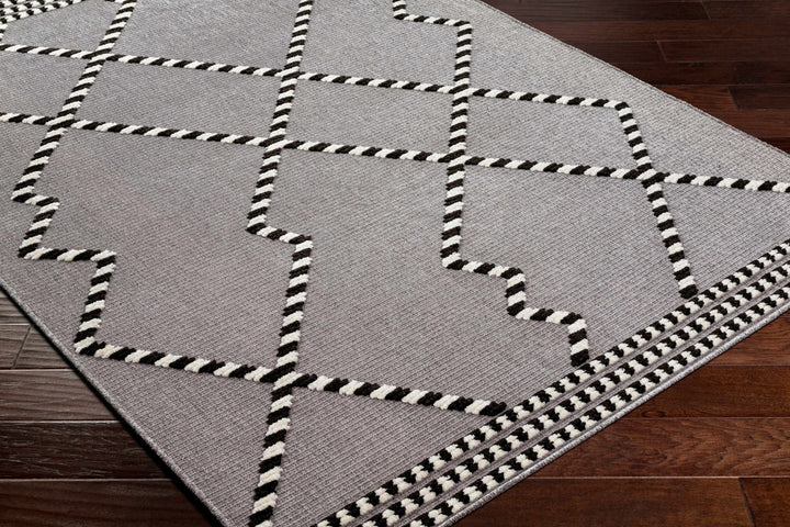 Rolf Contemporary Geometrical Gray And Black Rug - The Rug Decor