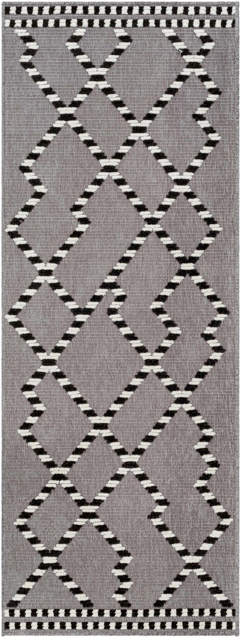 Rolf Contemporary Geometrical Gray And Black Rug - The Rug Decor