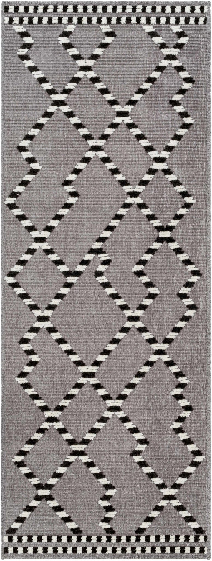 Rolf Contemporary Geometrical Gray And Black Rug - The Rug Decor