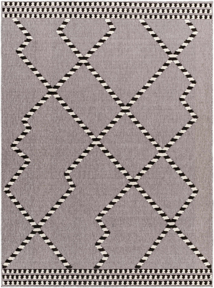 Rolf Contemporary Geometrical Gray And Black Rug - The Rug Decor
